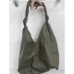 Elizabeth & James Faux Vegan Leather Shoulder Bag Medium Sized Olive Green Boho